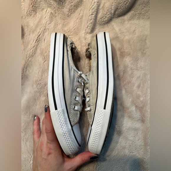 Converse womens light grey size 7 - Picture 4 of 4